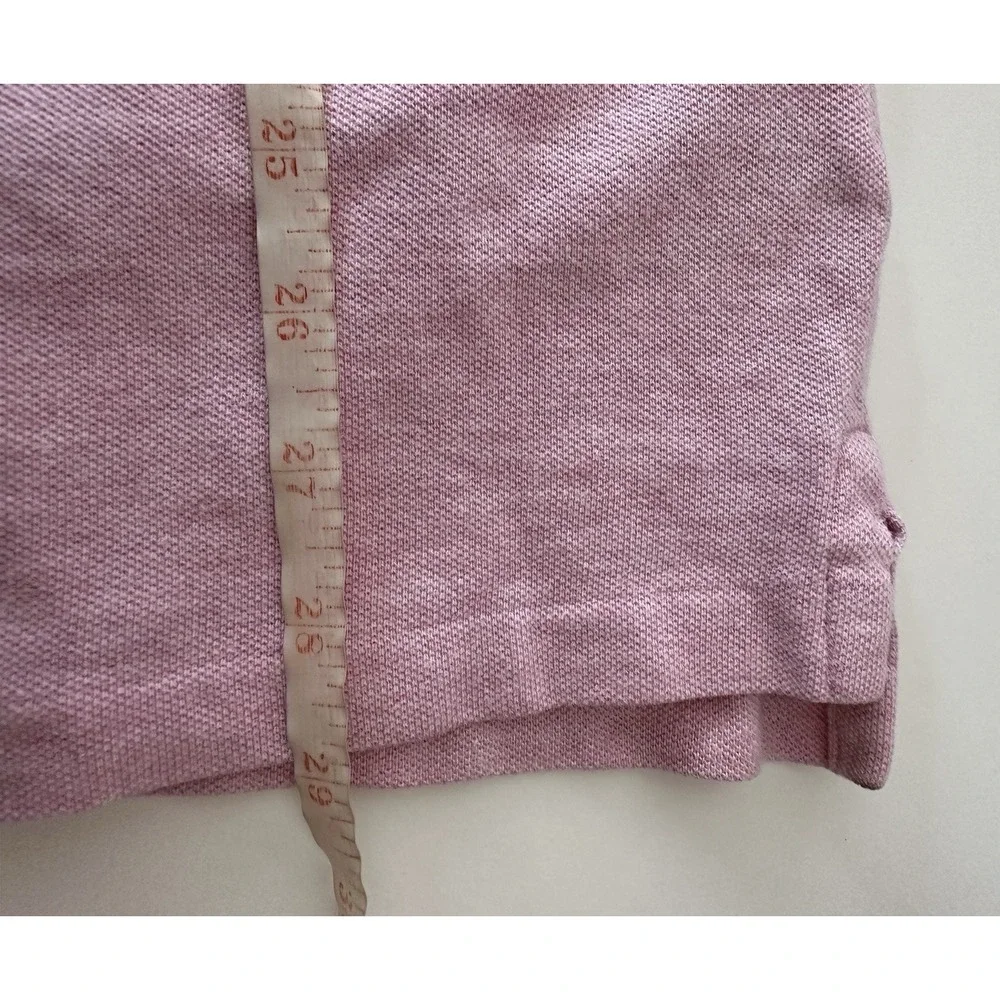 Ralph Lauren Polo Shirt Men's XXL Pink Classic‎ Fit Cotton Heather Short Sleeve